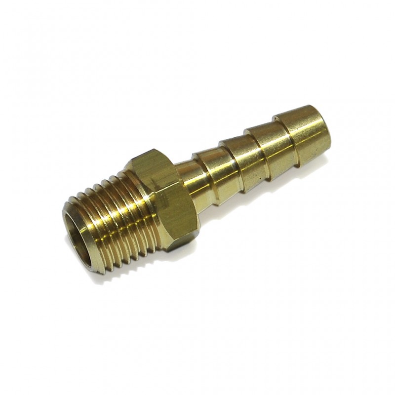 Латунний штуцер 1/4" NPT х 5/16" Латунний штуцер 1/4" NPT х 5/16"